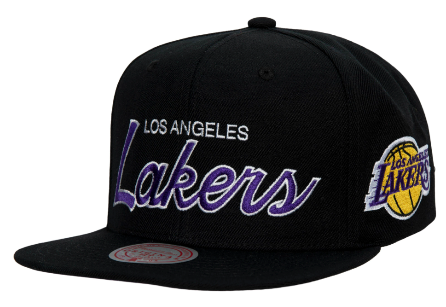 Los Angeles Lakers Team Script 2.0 Mitchell & Ness Snapback Hat