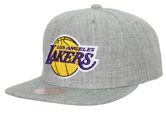 Los Angeles Lakers Gray Heathered 2.0 Mitchell & Ness Snapback Hat