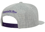 Los Angeles Lakers Gray Heathered 2.0 Mitchell & Ness Snapback Hat - Pro Jersey Sports