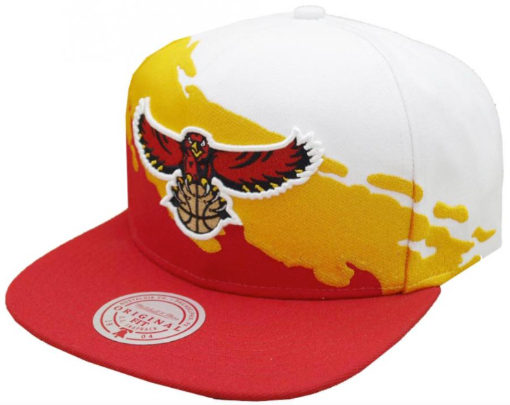 Atlanta Hawks HWC NBA Paintbrush Mitchell & Ness Snapback Hat