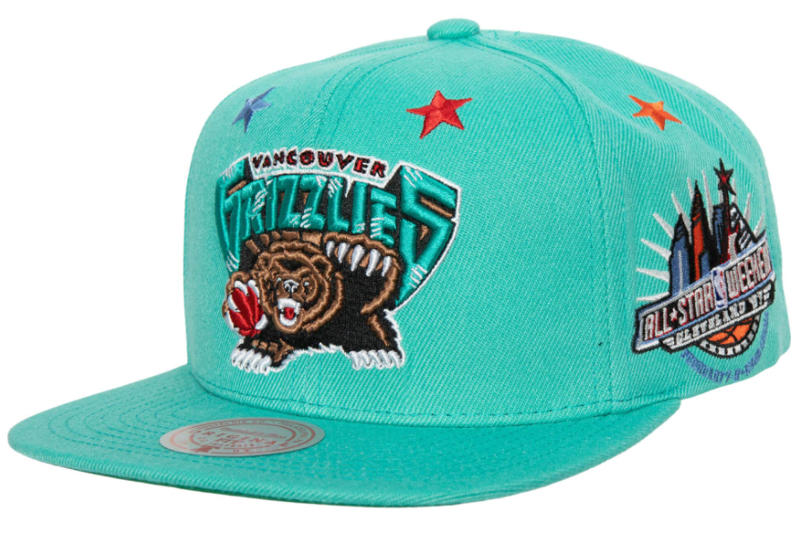 Vancouver Grizzlies NBA 97 Top Star HWC Red Mitchell & Ness Snapback Hat