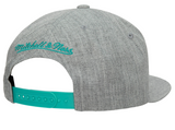 Vancover Grizzlies HWC Team Gray Heather 2.0 Mitchell & Ness Snapback Hat - Pro Jersey Sports