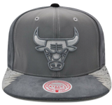 Chicago Bulls Mitchell & Ness 3M AIR JORDAN DAY 5 Snapback Hat- Gray/Silver - Pro Jersey Sports