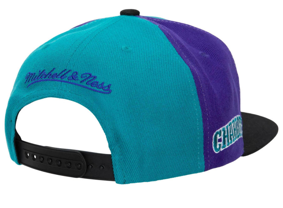 Charlotte Hornets NBA On The Block Mitchell & Ness Snapback Hat