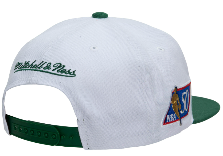 Men's Seattle Supersonics Mitchell & Ness 50th Anniversary HWC Green/White Snapback Hat