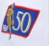 Men's New Jersey Nets Mitchell & Ness 50th Anniversary HWC Blue/White Snapback Hat - Pro Jersey Sports