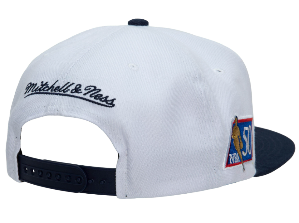 Men's Houston Rockets Mitchell & Ness 50th Anniversary HWC Navy/White Snapback Hat