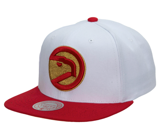 Men's Atlanta Hawks Mitchell & Ness 50th Anniversary HWC Red/White Snapback Hat