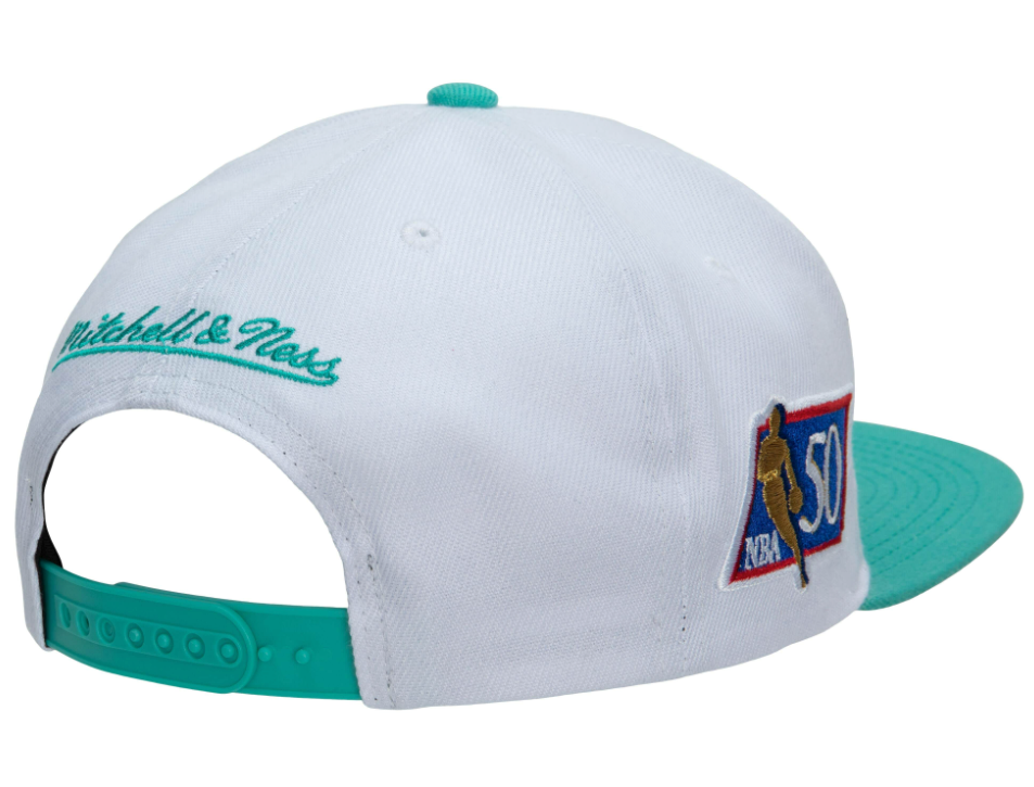 Men's San Antonio Spurs Mitchell & Ness 50th Anniversary HWC Blue/White Snapback Hat
