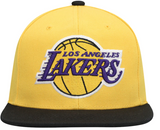 Men's Los Angeles Lakers Mitchell & Ness Gold/Black Hardwood Classics Core Snapback Hat - Pro Jersey Sports