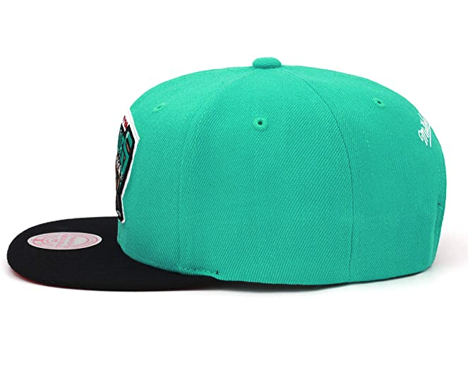 Men's Vancouver Grizzlies Mitchell & Ness Teal NBA Core Basic HWC Adjustable Snapback Hat