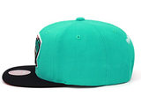 Men's Vancouver Grizzlies Mitchell & Ness Teal NBA Core Basic HWC Adjustable Snapback Hat - Pro Jersey Sports