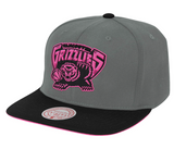 Men's Vancouver Grizzlies Mitchell & Ness NBA Neon Lights Gray/Pink Adjustable Snapback Hat - Pro Jersey Sports
