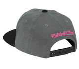 Men's Vancouver Grizzlies Mitchell & Ness NBA Neon Lights Gray/Pink Adjustable Snapback Hat - Pro Jersey Sports