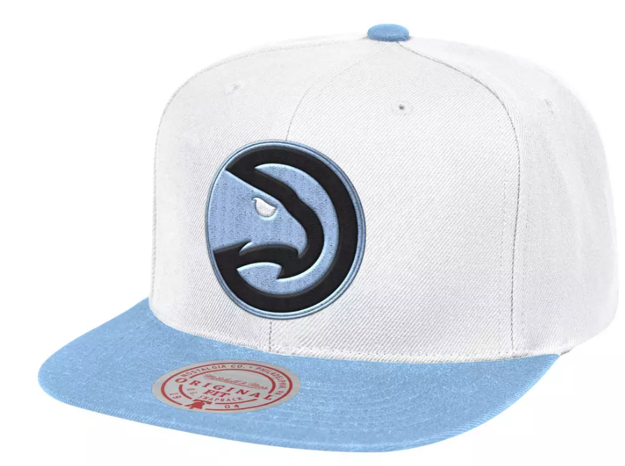 Mens NBA Atlanta Hawks Mitchell And Ness University Home 2 Tone Snapback Hat