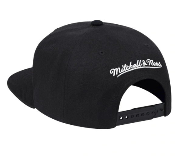 Men's Miami Heat Mitchell & Ness NBA XL BWG Black Snapback Hat