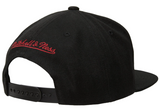 Men's New Jersey Nets Mitchell & Ness Basic Core Black Snapback Hat - Pro Jersey Sports