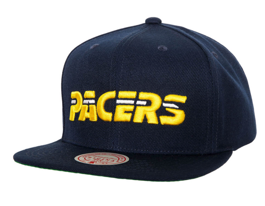 Men's Indiana Pacers NBA Core Basic Navy Mitchell & Ness Snapback Hat