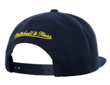 Men's Indiana Pacers NBA Core Basic Navy Mitchell & Ness Snapback Hat - Pro Jersey Sports
