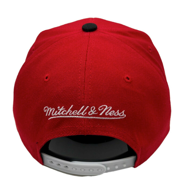 Men's Philadelphia 76ers NBA Cardinal Red 2 Tone HWC Mitchell & Ness Snapback Hat