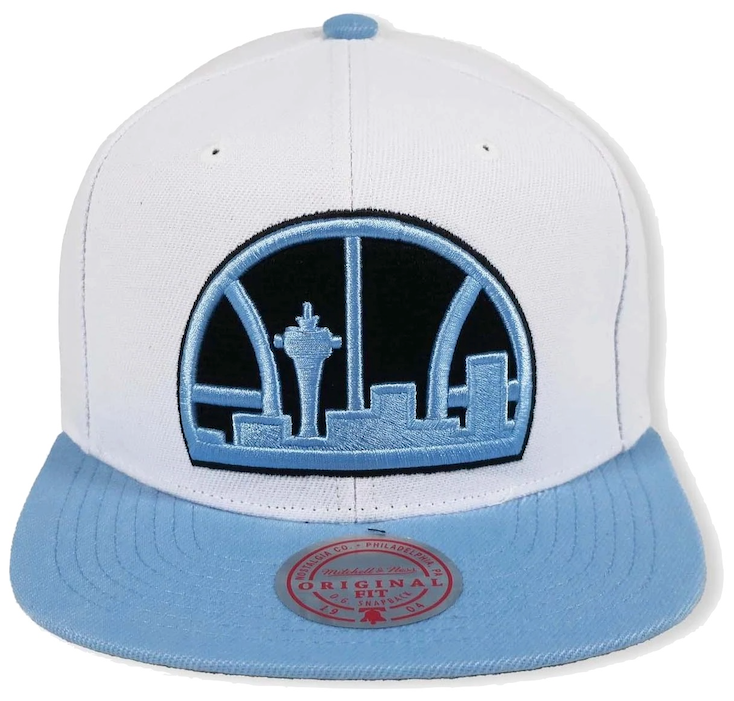 Men's Seattle Supersonics NBA University Home 2 Tone HWC Mitchell & Ness Snapback Hat
