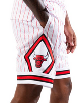 Men's Mitchell & Ness Chicago Bulls Hardwood Classic White Reload Swingman Shorts - Pro Jersey Sports