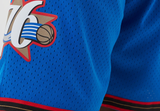 Men's Philadelphia 76ers Mitchell & Ness Hardwood Classics Team Swingman Shorts - Blue - Pro Jersey Sports