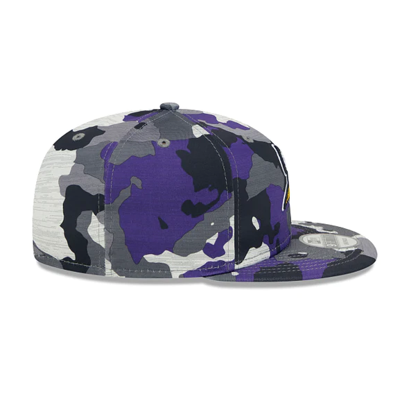 Men's Minnesota Vikings New Era Camo 2022 NFL Training Camp Official 9FIFTY Snapback Adjustable Hat - Pro Jersey Sports