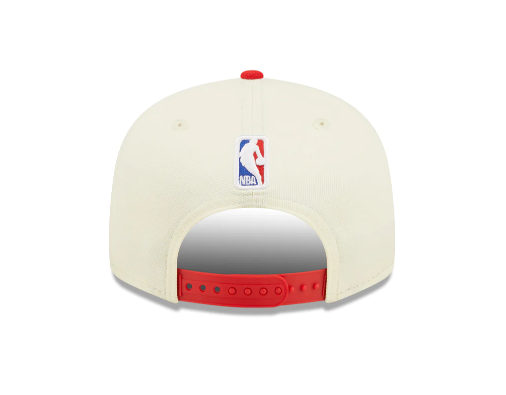 Houston Rockets New Era 2022 NBA Draft 9FIFTY Snapback Adjustable Hat - Cream/Red