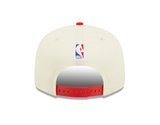 Houston Rockets New Era 2022 NBA Draft 9FIFTY Snapback Adjustable Hat - Cream/Red - Pro Jersey Sports