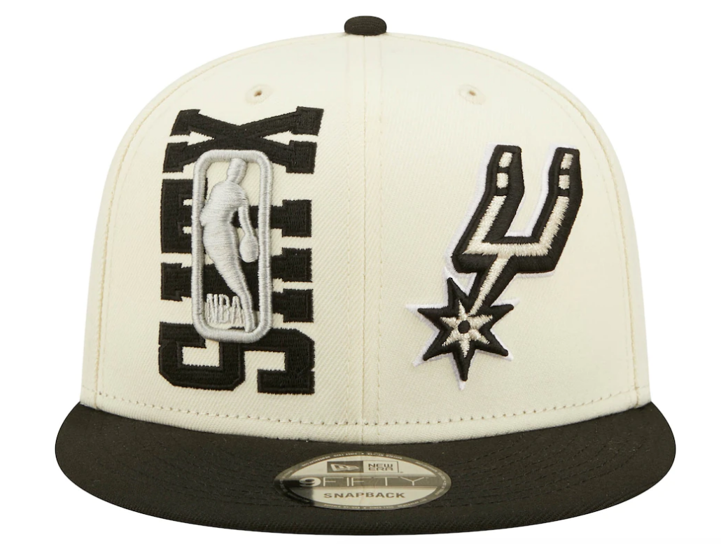 San Antonio Spurs New Era 2022 NBA Draft 9FIFTY Snapback Adjustable Hat - Cream/Red