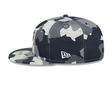 Men's Las Vegas Raiders New Era Camo 2022 NFL Training Camp Official 9FIFTY Snapback Adjustable Hat - Pro Jersey Sports