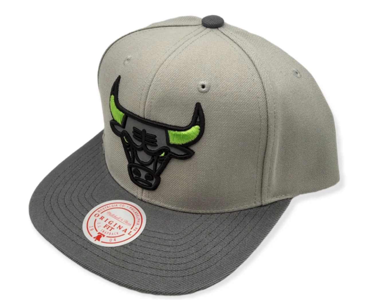 Men's Mitchell & Ness Chicago Bulls NBA Green Bean Adjustable Snapback Hat