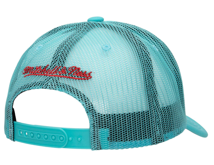 Mens Vancouver Grizzlies NBA Puff The Magic Trucker Mitchell & Ness Snapback Hat