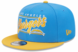 Los Angeles Chargers New Era Team Script 2 Tone 9FIFTY Snapback Hat - Pro Jersey Sports