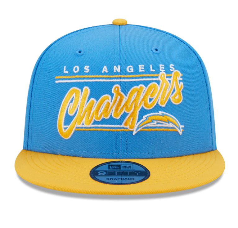 Los Angeles Chargers New Era Team Script 2 Tone 9FIFTY Snapback Hat