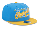 Los Angeles Chargers New Era Team Script 2 Tone 9FIFTY Snapback Hat - Pro Jersey Sports