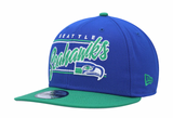 Seattle Seahawks Retro New Era Team Script 2 Tone 9FIFTY Snapback Hat - Pro Jersey Sports