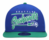 Seattle Seahawks Retro New Era Team Script 2 Tone 9FIFTY Snapback Hat - Pro Jersey Sports