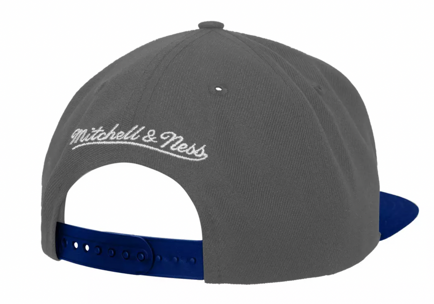 Men's New Jersey Nets Basic Core HWC 2 Tone Gray/Royal Mitchell & Ness Snapback Hat