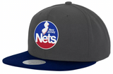 Men's New Jersey Nets Basic Core HWC 2 Tone Gray/Royal Mitchell & Ness Snapback Hat - Pro Jersey Sports