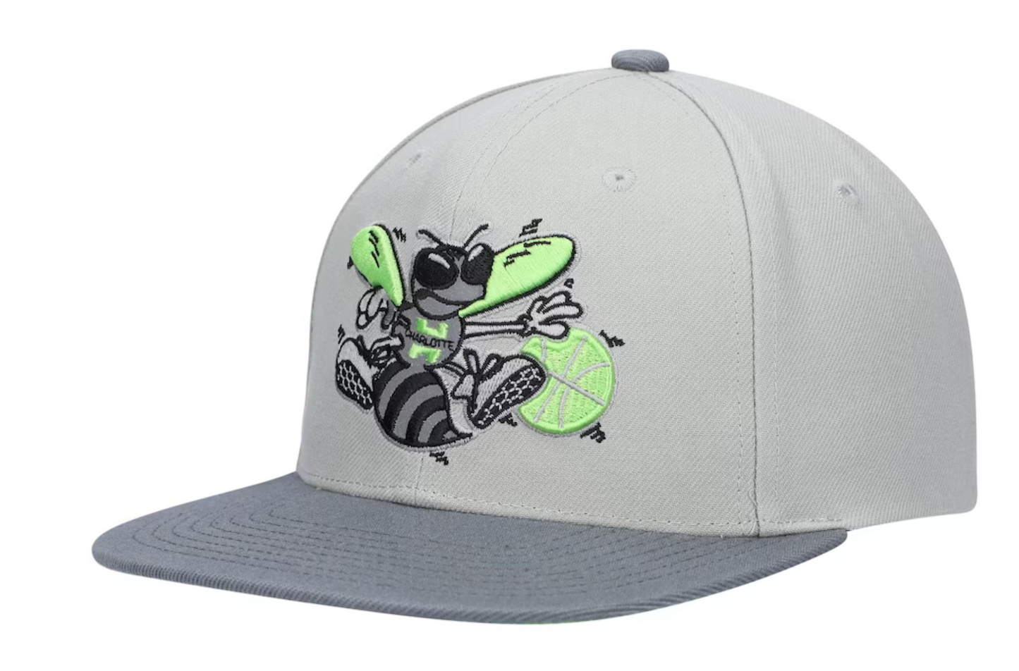 Men's Mitchell & Ness Charlotte Hornets NBA Green Bean Adjustable Snapback Hat