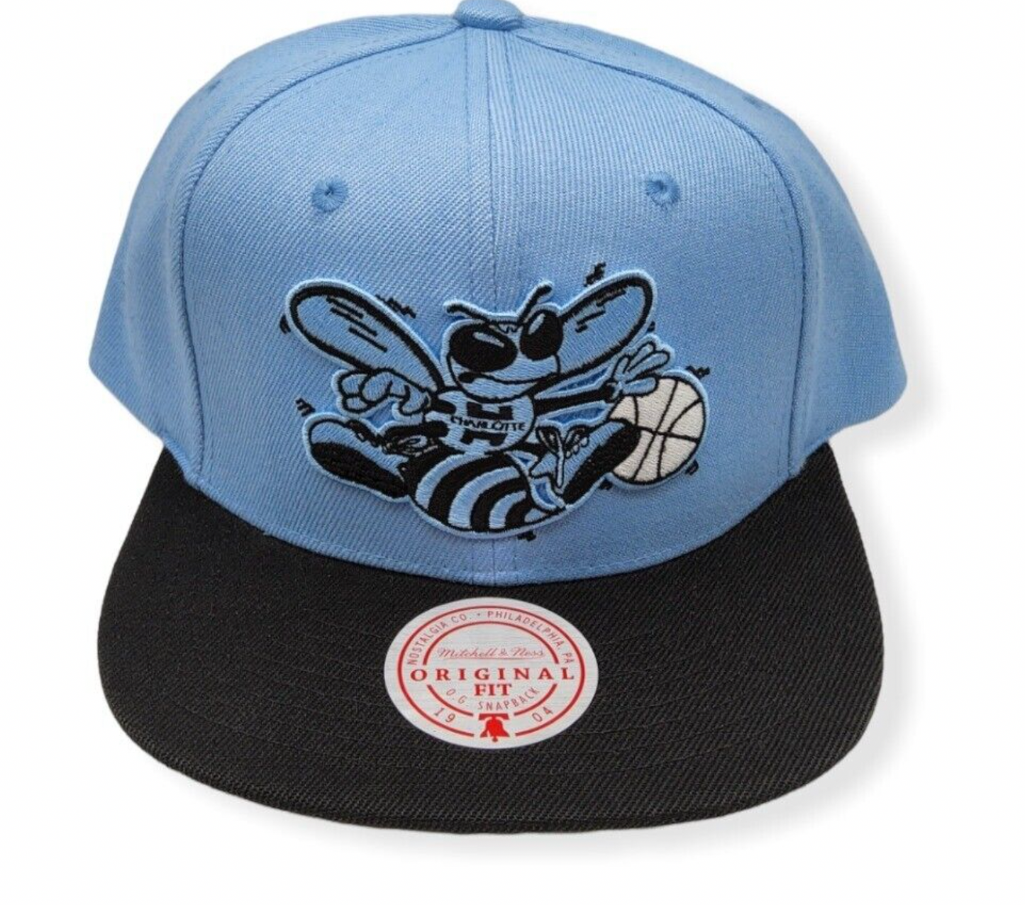 Men's Charlotte Hornets Mitchell & Ness NBA University Away 2 Tone HWC Snapback Hat
