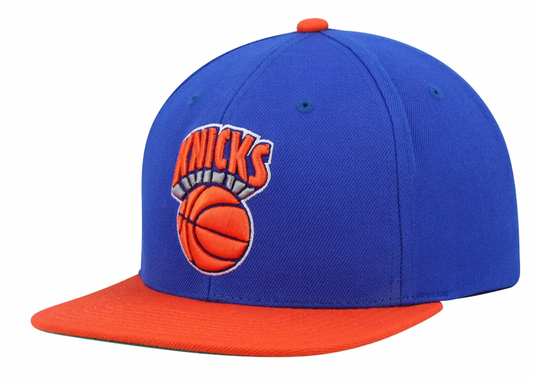 Men's New York Knicks Mitchell & Ness NBA 2-Tone 2.0 Snapback Hat