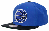 Men's Mitchell & Ness Orlando Magic Blue/Black 2-Tone 2.0 Snapback Adjustable Hat - Pro Jersey Sports