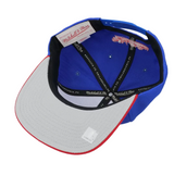 Philadelphia 76ers 2-Tone Blue/Red 2.0 Snapback Hat By Mitchell And Ness - Pro Jersey Sports