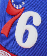Philadelphia 76ers 2-Tone Blue/Red 2.0 Snapback Hat By Mitchell And Ness - Pro Jersey Sports