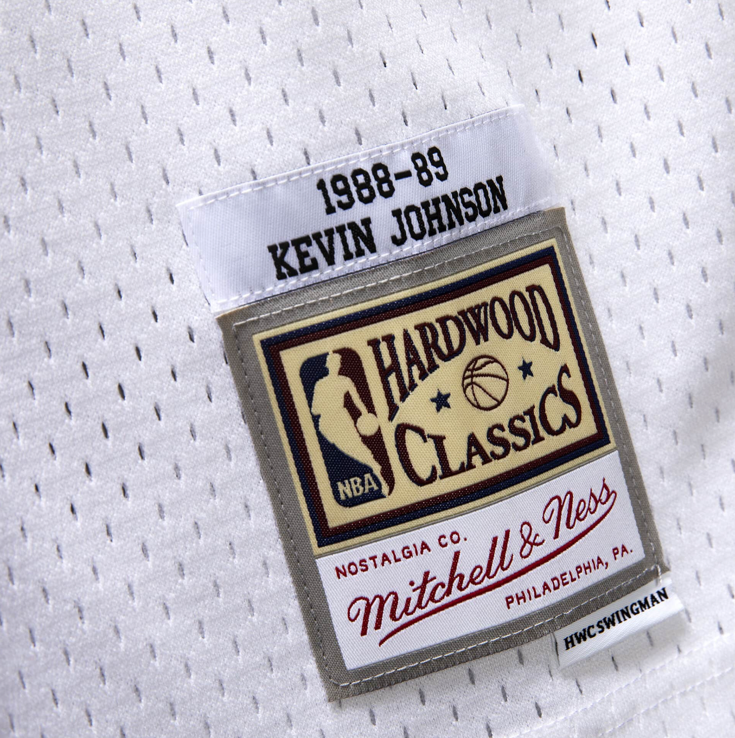 Men's Mitchell & Ness Kevin Johnson White Phoenix Suns 1989-90 Hardwood Classics Swingman Jersey