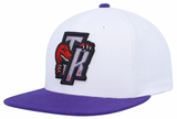 Men's Mitchell & Ness Toronto Raptors HWC White/Purple Adjustable Snapback Hat - Pro Jersey Sports
