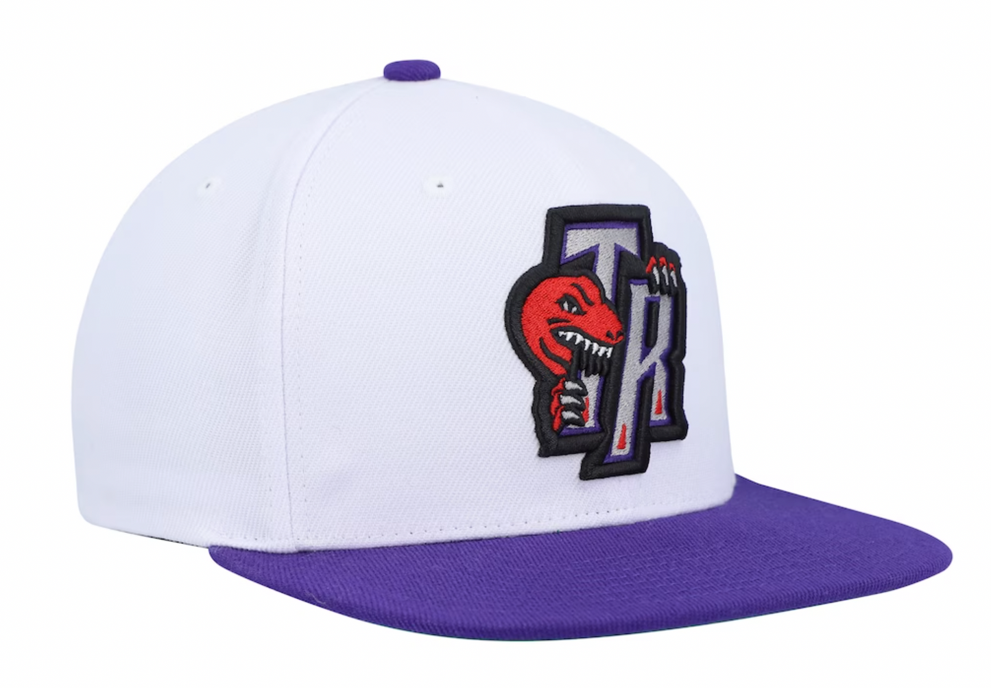 Men's Mitchell & Ness Toronto Raptors HWC White/Purple Adjustable Snapback Hat